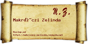 Makróczi Zelinda névjegykártya
